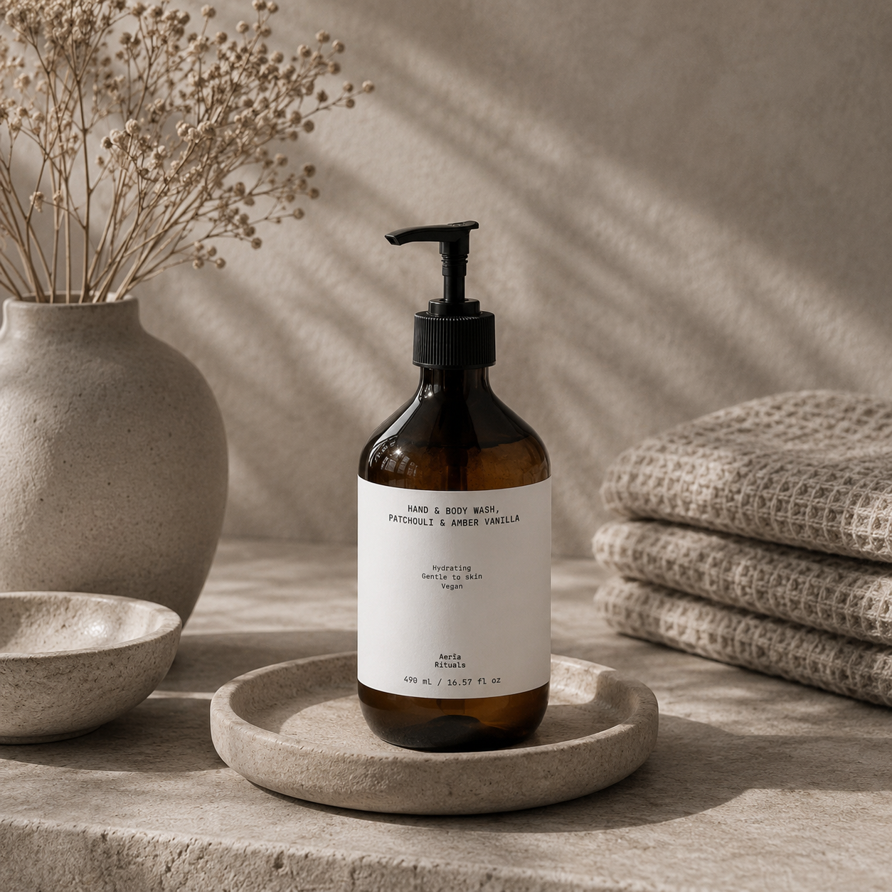 Hand & Body Wash, Patchouli & Amber Vanilla